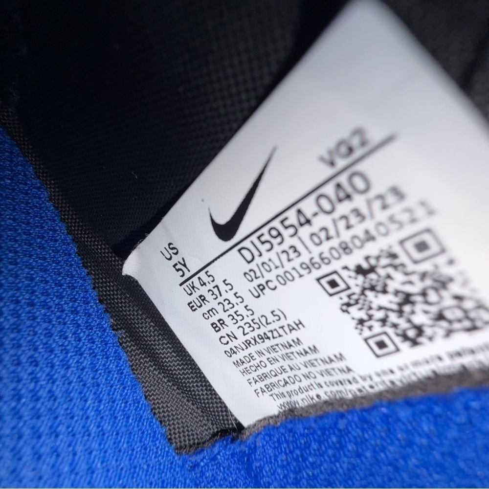 Nike Air Zoom Mercurial Superfly 9 Club TF Shadow Black/Hyper Royal Kids Cleats - Picture 8 of 8
